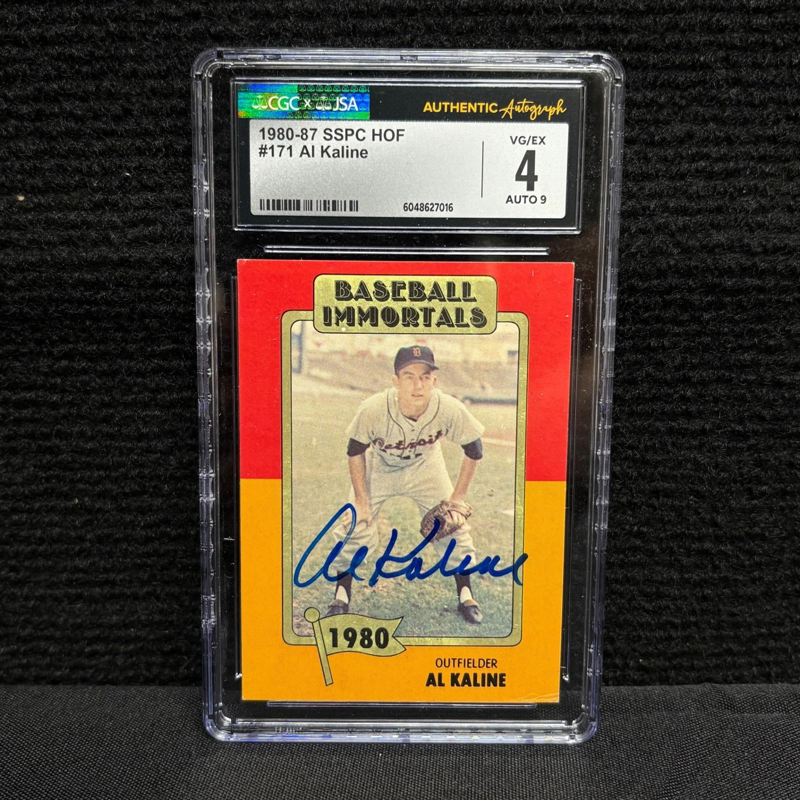 CGC/JSA Auto Graded 9 Al Kaline Signed Card (1 of 2)