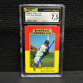 CGC/JSA Auto Graded10 Billy Williams Signed Card
