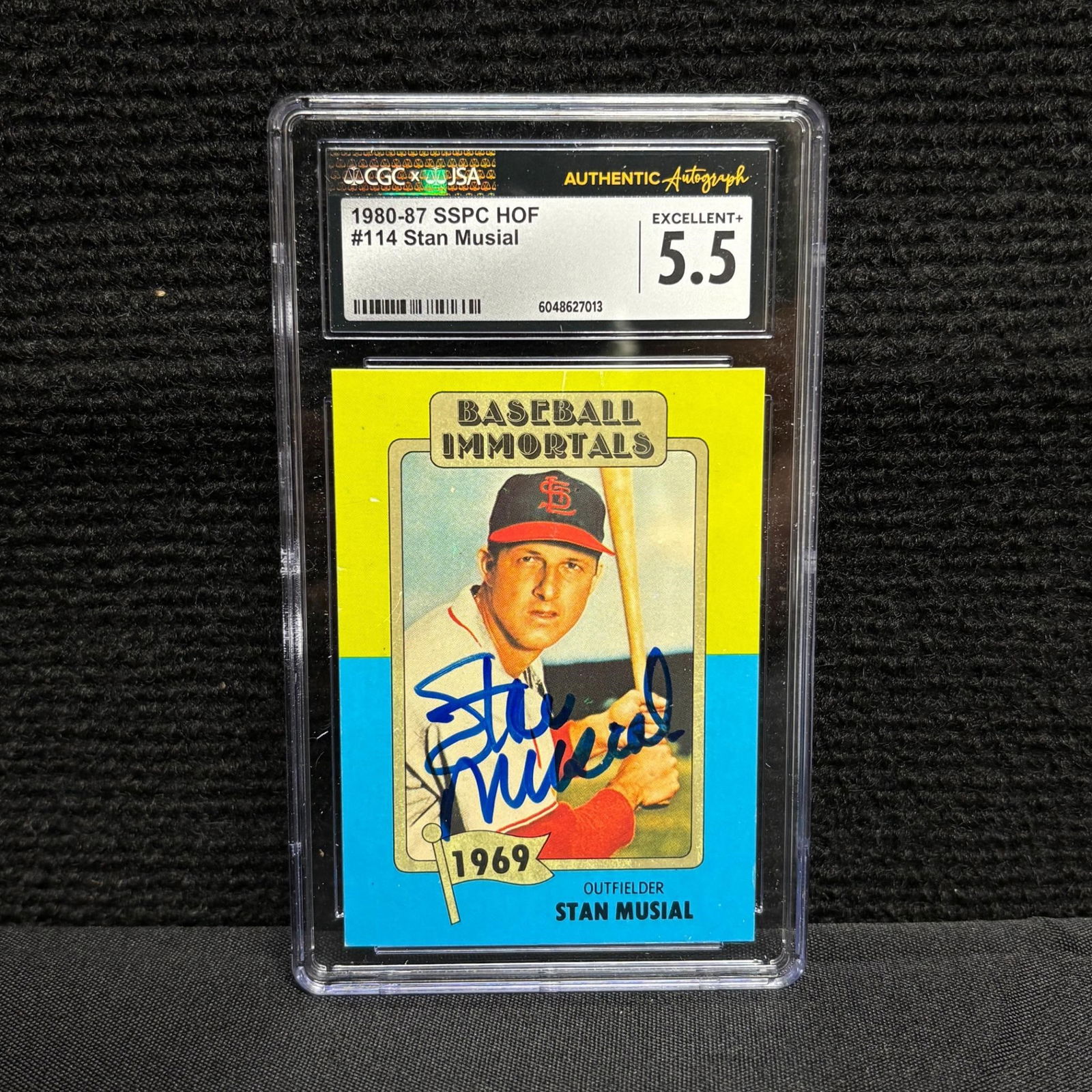 CGC/JSA Stan Musial Signed Baseball Card (1 of 2)