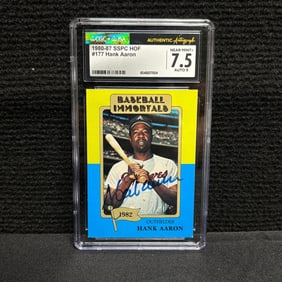 CGC/JSA Auto Graded 9 Hank Aaron Signed Card