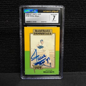 CGC/JSA Auto Graded 9 Willie Mays Signed Card