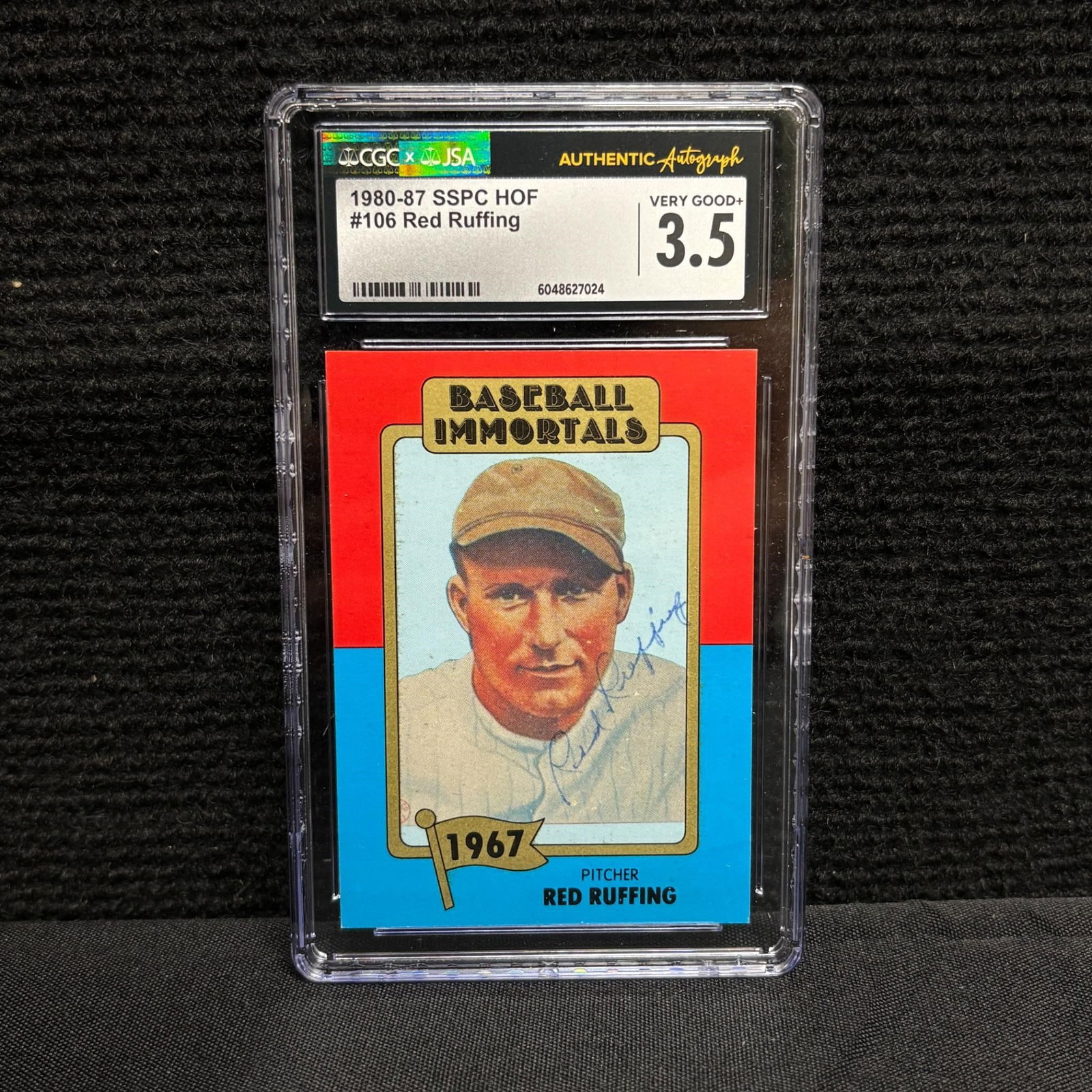 CGC/JSA Red Ruffing Auto Baseball Card (1 of 2)