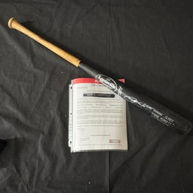Richie Robnett Auto Game used Bat, PSA/JSA