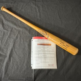 Dave Johnson Game used, Auto Bat PSA/DNA