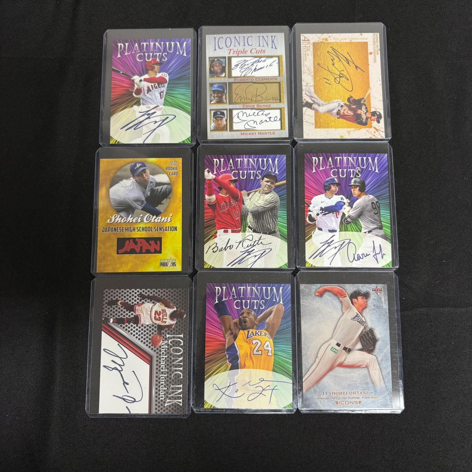 Facsimile Autograph sports Cards, Kobe, Jordan + (1 of 2)