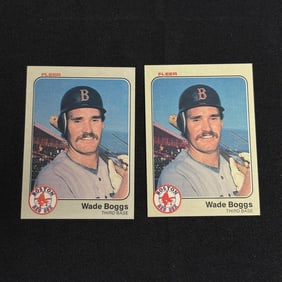 Wade Boggs 1983 Fleer Rookie Cards