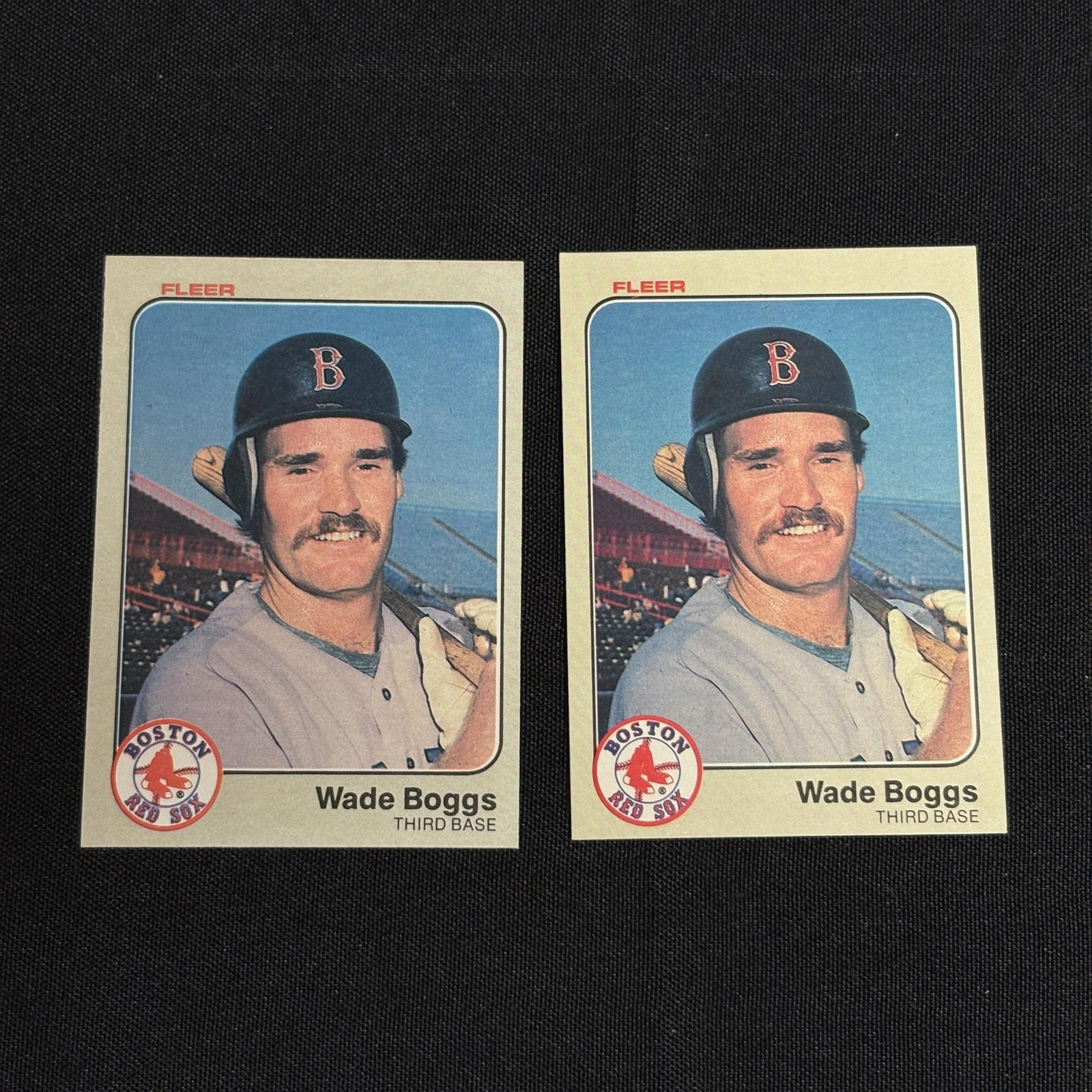 Wade Boggs 1983 Fleer Rookie Cards: Wade Boggs #179 All items are sold as is. Please look at pictures carefully to determine what you believe are the condition of each lot. By choosing which card to use to register to bid, you authorize