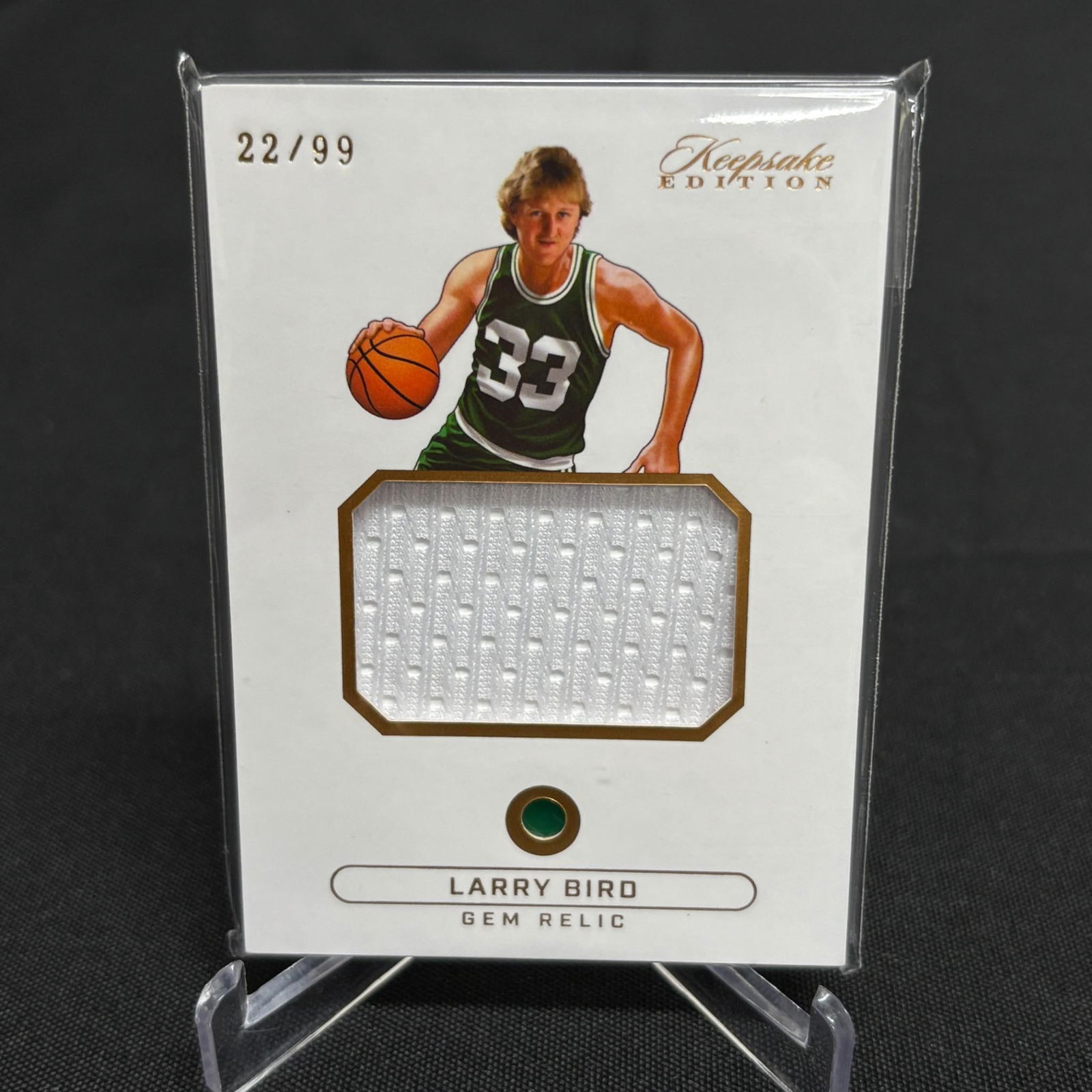 Larry Bird Gem Relic Basketball Card #/99 (1 of 2)