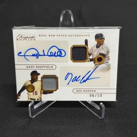 Gary Sheffield, Doc Gooden Gem Patch Auto #/50