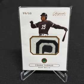 Frank Thomas Gem Relic Baseball Card #99/99