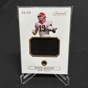 Brock Bowers Gem Relic Football Card #/99