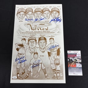 Washington Senators Signed Poster, JSA COA