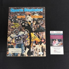 Rocky Bleier Autographed SI Magazine JSA COA