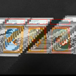 PSA 4 Bowman 1955 Baseball Cards, McDougald: PSA 4 Gil McDougald #9, Alex Grammas #186, and Rip Repulski #205. All items are sold as is. Please look at pictures carefully to determine what you believe are the condition of each lot. By choosing w