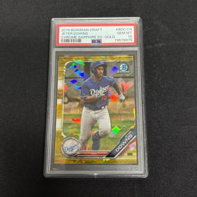 PSA 10 Jeter Downs Chrome Sapphire Gold /15