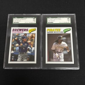 SGC 10 Braun, McCutchen Topps Archive Cards