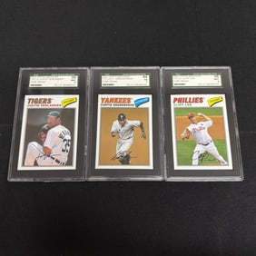 Justin Verlander, Granderson + SGC Graded Cards