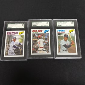 SGC 9 Robin Yount, Jim Rice, Rod Carew Cards