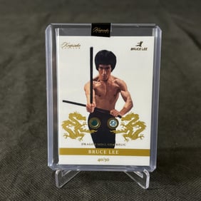 Bruce Lee Dragon Dual Gem Relic Card #/50
