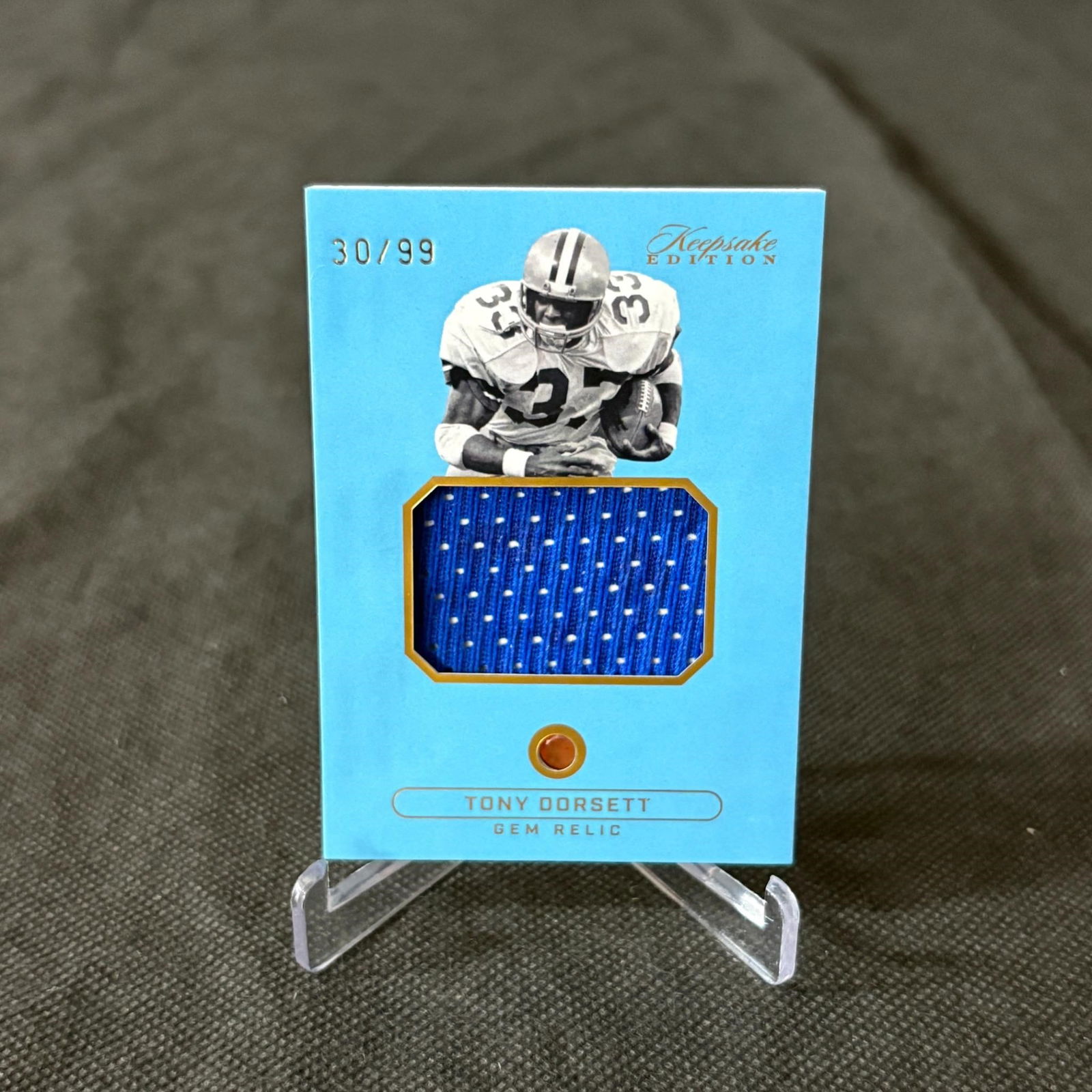 Tony Dorsett Gem Relic #/99 Blue (1 of 2)