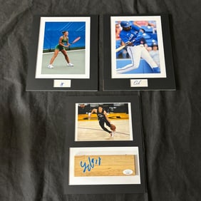 Yuta Watanabe Sig Floorboard JSA COA, ++