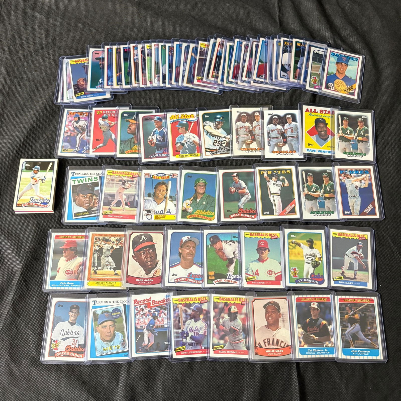 1980s Baseball Card lot, All Stars HOF, Hank Aaron (1 of 4)