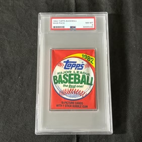 PSA 8 1982 Topps Wax Pack Baseball Card
