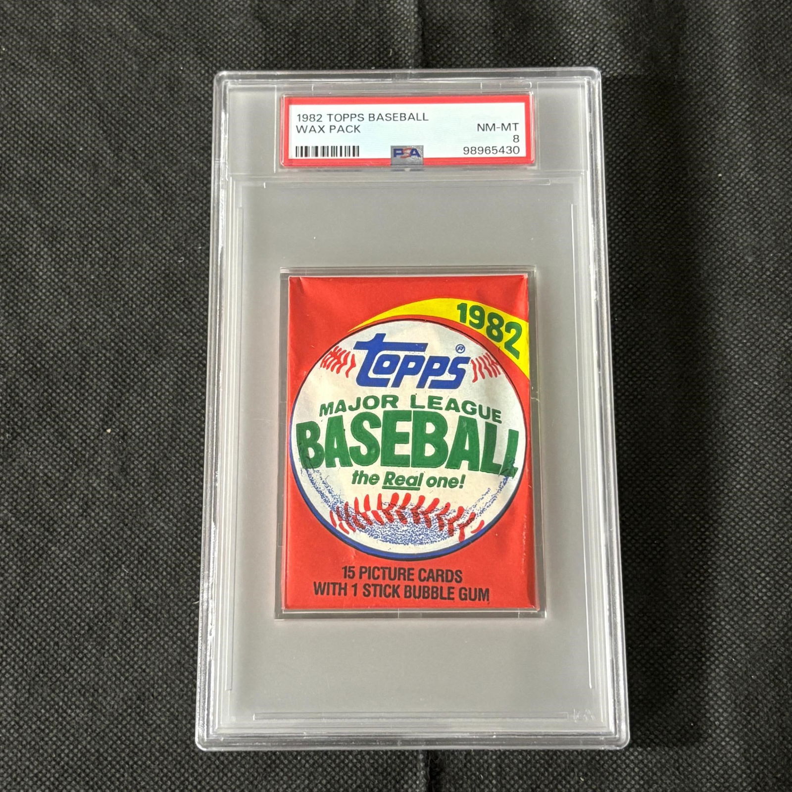 PSA 8 1982 Topps Wax Pack Baseball Card (1 of 2)