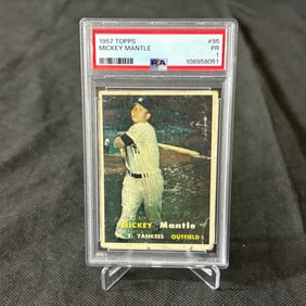 PSA 1 Mickey Mantle 1957 Topps