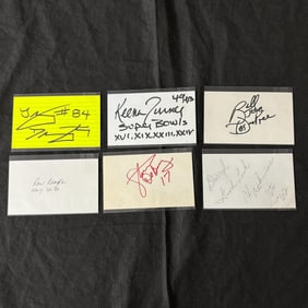 Football Player Signature lot, Draxton, Turner +