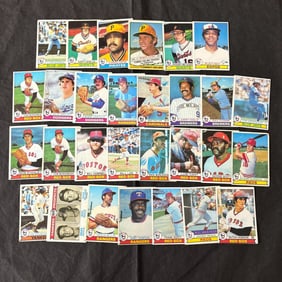 1979 Topps Baseball Card lot, Johnny Bench