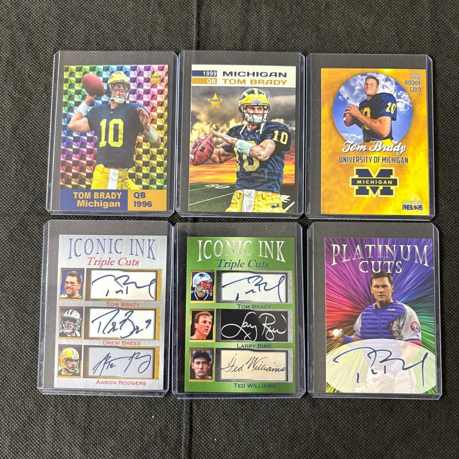 Tom Brady What If Cards & Facsimile Signs: All items are sold as is. Please look at pictures carefully to determine what you believe are the condition of each lot. By choosing which card to use to register to bid, you authorize us to use the c