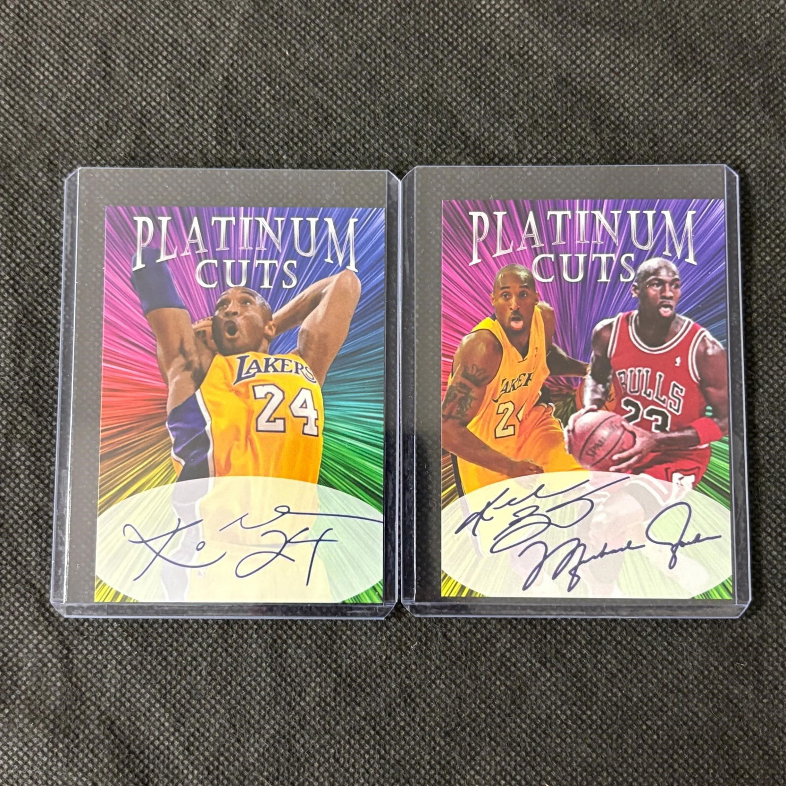 Kobe & Jordan Facsimile Iconic Ink Cards (1 of 2)