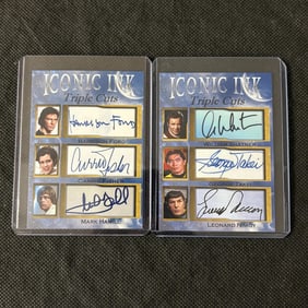 Star Wars/Star Trek Iconic In Facsimile sig cards