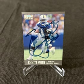 Emmit Smith Autographed Football Card