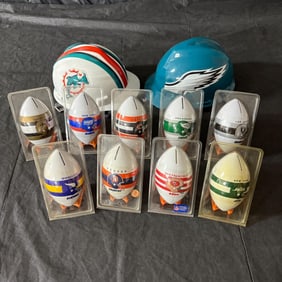 Football Coin Banks, and Hard Hats