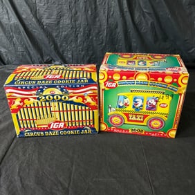 NIB Circus Daze Cookie Jars