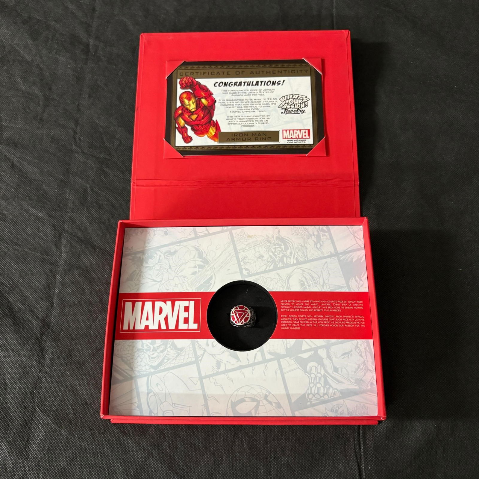 Hand Crafted Iron Man Armor Ring Marvel (1 of 7)