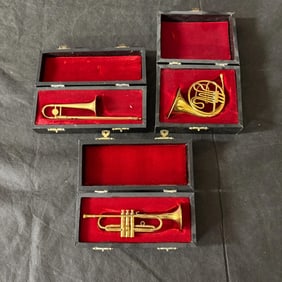 DWL Brass Handcrafted Mini Instruments