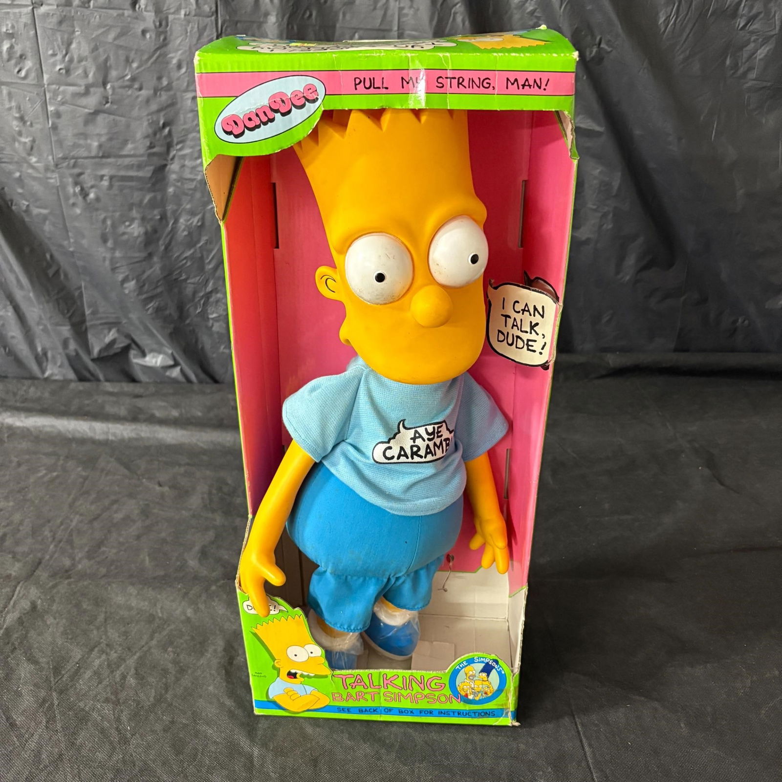 1990 Bart Simpson Pull-String Toy NIB (1 of 4)