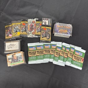 Star Trek, Desert Storm, and Harley Trading Cards