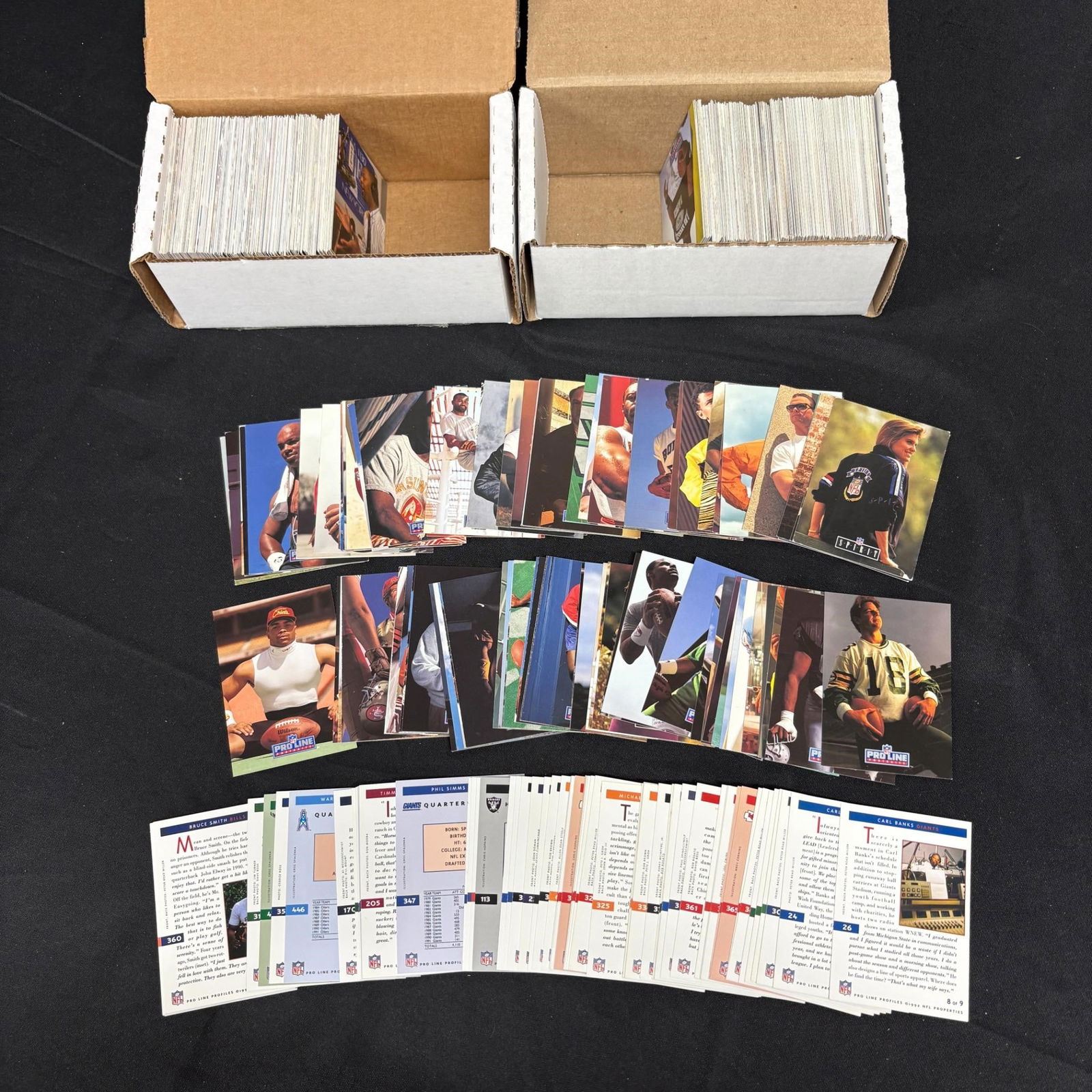 1992 NFL Pro Line Profiles Football Cards (1 of 2)