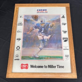 Miller High Life US Football League Beer Poster