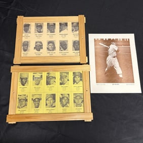 1950s Baseball Player Photo Sheets +