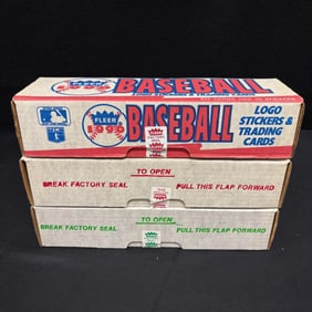 1990, 1989, 1988 Fleer Sealed Baseball Card Sets