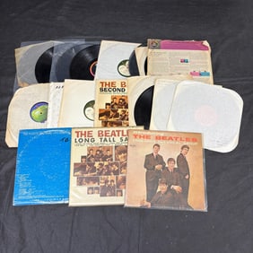 Large lot of Beatles Records
