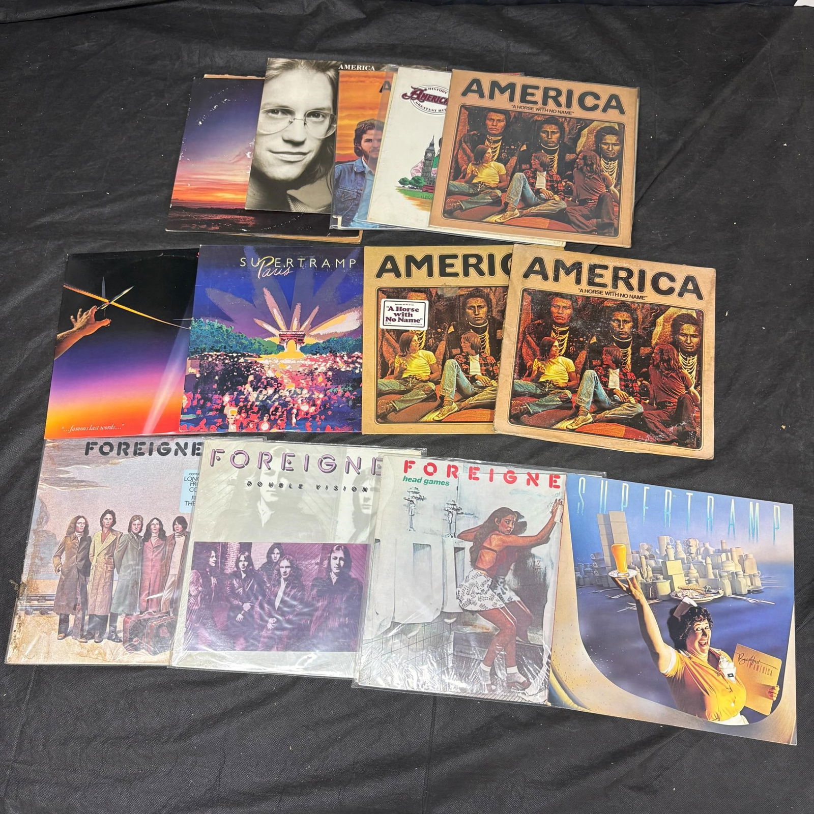Super Tramp, America, Foreigner Records (1 of 2)