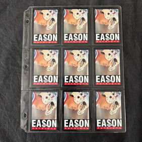 SHEET OF 9 1985 TOPPS TONY EASON ROOKIE CARDS