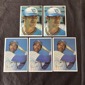 LOT OF 5 1981 TOPPS SUPER TED SIMMONS & CECIL COOp