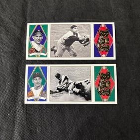 HOF BAT CARDS YOGI BERRA & AL ROSEN